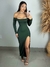 Vestido Longo Ombro a Ombro Fenda Manga Longa - loja online