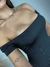 Vestido Longo Justo Ombro a Ombro Com Fenda Lateral Sensual - comprar online