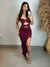 Vestido Longo Mid Sensual Com Acessórios e Fenda Lateral na internet