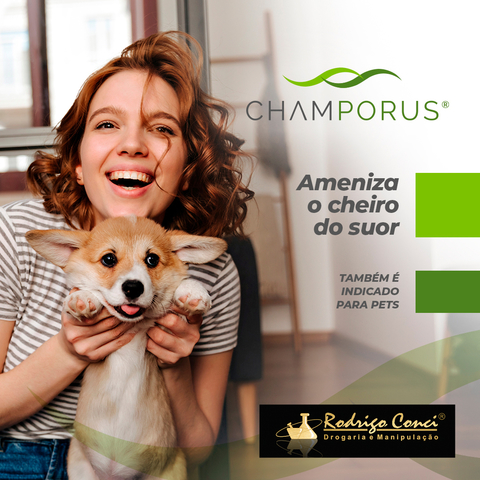 CHAMPORUS® - COMBATE MAUS ODORES CORPORAIS, FECAIS E HALITOSE
