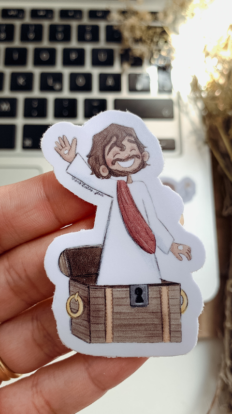 Mini Sticker - Jesus meu tesouro