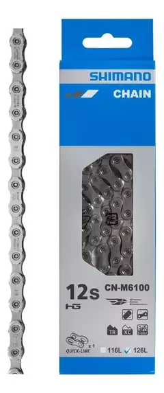 644-Cadena Mtb Shimano Deore M6100 12v 126 Eslabones. - comprar online