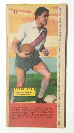 Rayo Rojo - N°71 - 12 de Febrero de 1951 - Lidoro Soria (River Plate) - comprar online