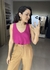 Regata rosa alça larga crepe Malú na internet