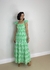 Vestido longuete em laise verde - comprar online