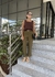 Calça alfaiataria verde musgo Magnólia - comprar online