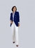 Blazer azul marinho alfaiataria forrado Sara - loja online