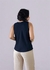 Regata preta alça larga crepe Malú - comprar online