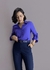 Camisa azul em viscose Valentina - comprar online