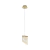 Pendente Onda em Metal Dourado e Acrílico 2,5W Bella OC008S