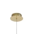 Pendente Onda em Metal Dourado e Acrílico 2,5W Bella OC008S - Impacta Light & Decor