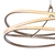Pendente Fita em Metal San Gold Ø60cm 66W Bella BB018 - Impacta Light & Decor
