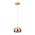 Pendente Otto em Vidro e Metal Cobre Ø19cm 9W Bella JO006E