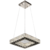 Pendente Led em Metal Cromado e Cristal 40x40cm 54W Sindora DCD00176