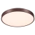 Plafon Redondo em Metal Marrom e Acrílico Ø40cm 42W Sindora DCX01182