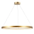 Pendente Gyrus em Metal Dourado Ø100cm 50W +Luz PE-135/50.100DF