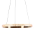 Pendente Oca em Metal Dourado e Acrílico Ø60cm 54W Bella GD002 - Impacta Light & Decor
