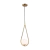 Pendente Pingo em Metal Bronze e Vidro Ø18cm Bella TR001