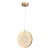 Pendente Led em Metal Dourado e Cristal Ø20cm 5W Sindora DCD02117