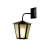 Arandela Colonial em Metal Preto 26x28,5cm 1xE27 Ideal LA-3-B