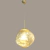 Pendente em Metal e Vidro Dourado Ø28 1xE27 Sindora DCD02016