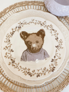 Plato Ilustrado Oso/a