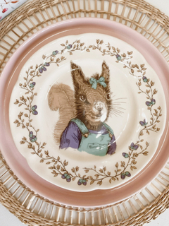 Plato Ilustrado Ardilla