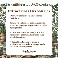 Herbal extractions -Online work (Only in SPANISH) - buy online