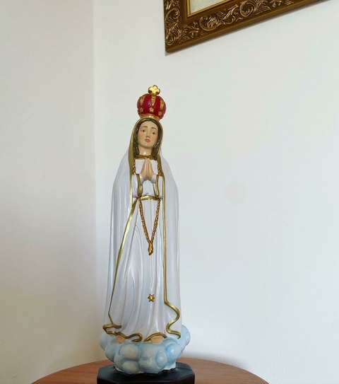 Nossa Senhora de Fátima gesso 30cm