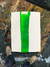 Soul Scars, Fluor Green, 2021, Acrylic on handmade paper with cotton fiber, 2,86x3,21ft, finished with frame on internet