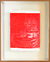 Soul Scars, Orange, 2021, Acrylic on handmade paper with cotton fiber, 2,86x3,21ft, finished with frame