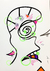 Maia, 2019, Colourful, Acrylic on paper, 240g/m2, 0,69x0,99m, without frame