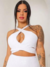 Cropped Paete Decote Gota - comprar online