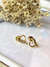 Brinco Coração Folheado Ouro 18k