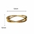 Bracelete Verniz X Dourado - comprar online