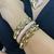 Bracelete Verniz Pedra Dourado