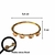 Bracelete Verniz Pedra Dourado na internet