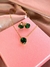 Conjunto Folheado Ouro 18k Pedra Verde