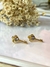 Brinco Chave Folheado Ouro 18k
