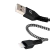 Cable trenzado Argomtech Lightning a USB 2.0 color negro con conectores visibles | Pc Hard Store Argentina