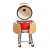 Parrilla Kamado Bbq Grill Kadu K18 Ahumador Ceramico Rojo en internet