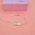 Pulseira infantil veneziana com Plaquinha e Pingente figa em Ouro 18K