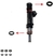 Kit Reparo Bico Injetor Nissan New March / Versa 1.0 3cc 0280158358