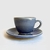 TAZA CERÁMICA CRAQUELADA CAFÉ CURVA - comprar online