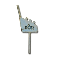 FOGONERO Ø100 CM C/PARRILLA + ASADOR + BARRA DE MADERA - tienda online
