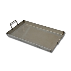 PLANCHA 2 HORNALLAS INDUSTRIAL CON TAPA 50X26 CM - El Fogón del Pampa