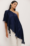 Blusa Ampla Lisa Com Maxi Babado