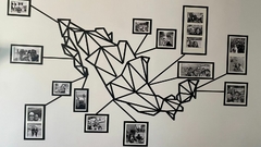 Cuadro Mapa México Madera Mdf 3mm Pared Hogar