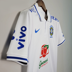 Camisa Seleção Brasileira POLO - Nike branco - Todos os Patrocínios na internet