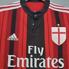 Camisa Milan Retrô Masculina - Adidas Vermelho+Preto na internet